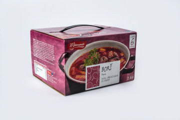 Soup packaging with a handle