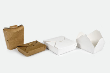 Different fast-food containers